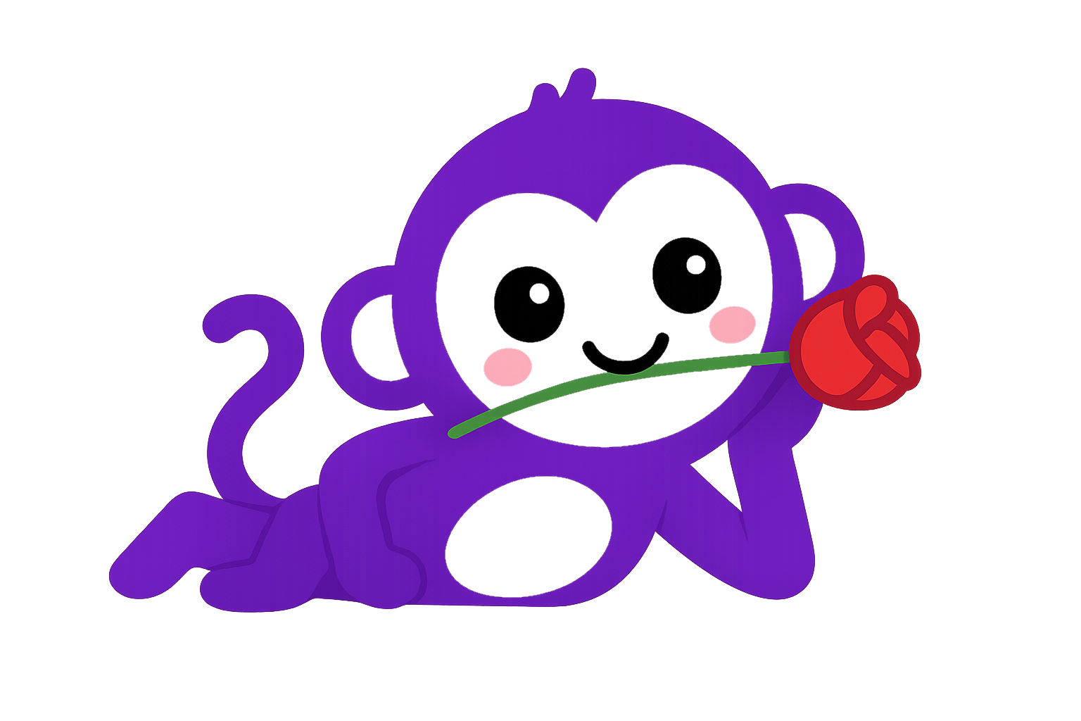 Agappi Rose Monkey Mascot